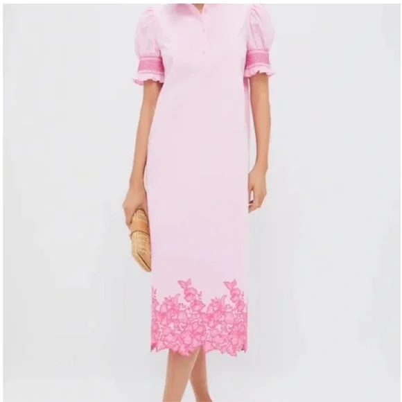 Hyacinth House Eliza pink embroidered floral dress - Picture 2 of 11